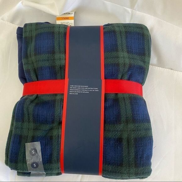 Club Room Men’s Fleece Pajama Set Navy Hunter - Picture 4 of 4